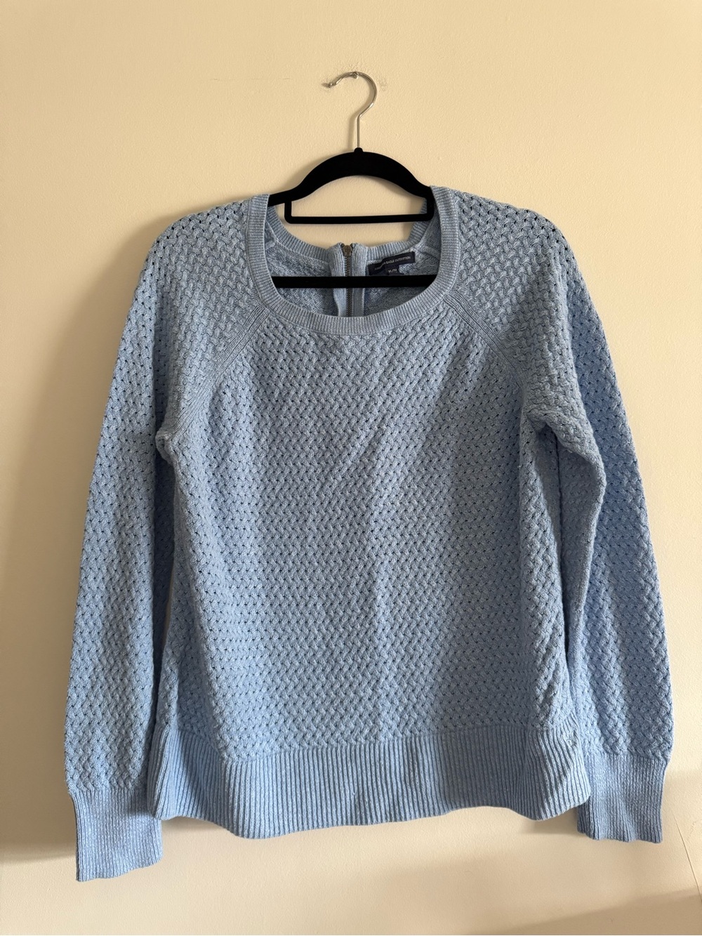 American Eagle Light Blue Knit Crewneck Sweater - size XL